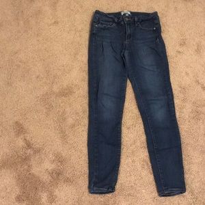 Paige Skinny Leg Blue Jeans